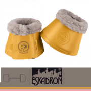 Kaloszki SOFTSLATE FAUX FUR Platinum 2025 - Eskadron - golden yellow 