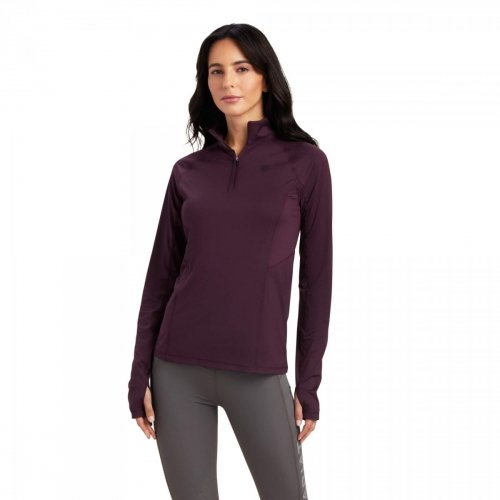 Bluzka funkcyjna LUMINA LOWELL damska - Ariat - mulberry
