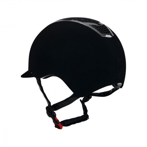 Kask Eclipse Stone Velvet - EQUESTRO - black/silver