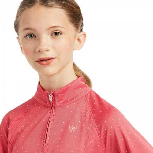 Bluzka młodzieżowa SUNSTOPPER 2.0 - Ariat - party punch dot