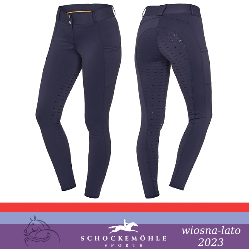 Bryczesy damskie CARLA FS SS23 - Schockemohle - dark blue