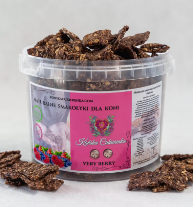 Naturalne ciasteczka 2L - Końska Cukierenka - owoce leśne (very berry)