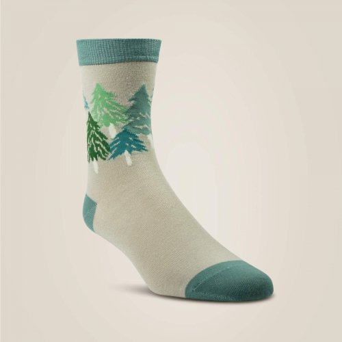 Skarpetki CHARM CREW SOCKS - Ariat - purity/arctic horses - 3-pak