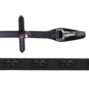 Wodze skórzane antypoślizgowe zapinane na karabińczyki 12,5 cm FaySport - PRESTEQ
