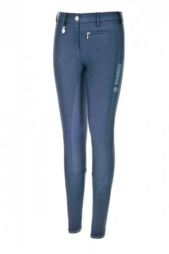 Bryczesy młodzieżowe LUCINDA Girl GRIP - Pikeur - smoked blue