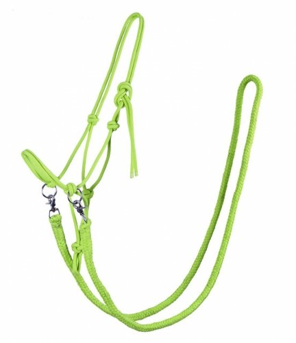 Kantar sznurkowy + wodze - QHP - lime