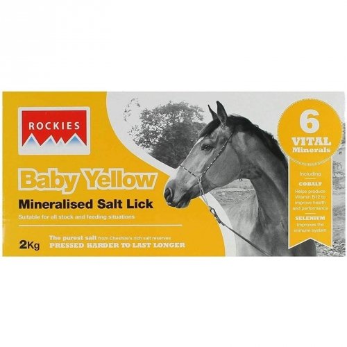 Lizawka dla źrebaków BABY YELLOW 2 kg - ROCKIES