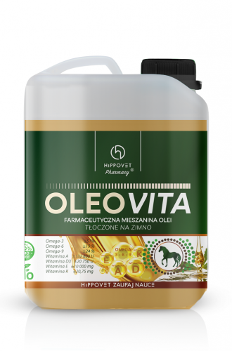 Farmaceutyczna mieszanina olei OLEOVITA 2,5L - Hippovet Pharmacy 