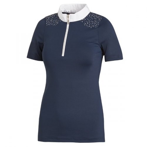 Koszulka konkursowa Schockemohle PEARLIE UV CHROME wiosna-lato 2017 - navy