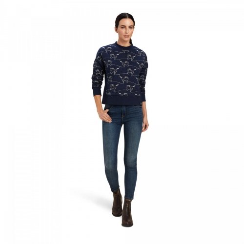 Bluza CONTOUR EQUINE damska - Ariat - navy eclipse