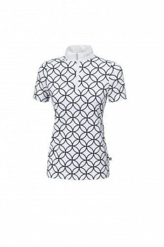 Koszulka konkursowa damska MAROU - Pikeur - white/black