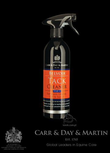 Spray do czyszczenia skóry BELVOIR STEP 1 TACK CLEANER metalowe opakowanie 500ml - CARR&amp;DAY&amp;MARTIN