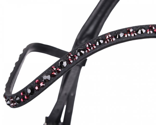 Ogłowie CHIANTI - QHP - black/burgundy