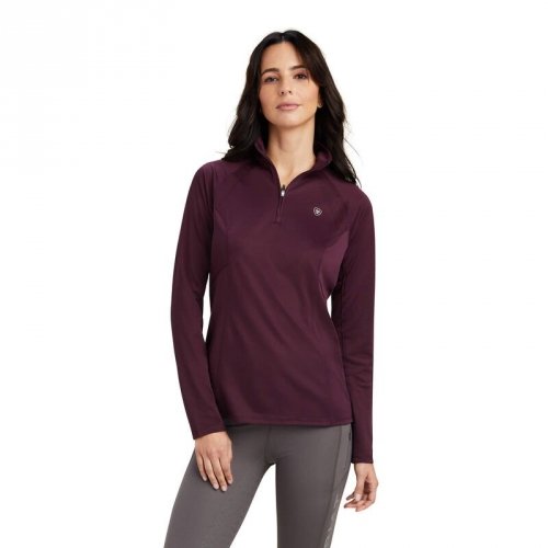 Bluzka damska SUNSTOPPER 2.0 - Ariat - mulberry