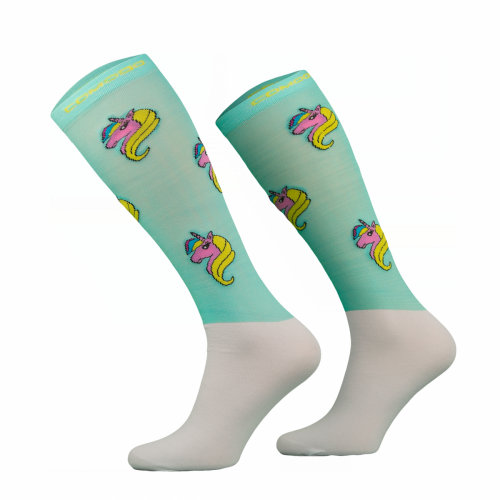 Podkolanówki jeździeckie UNICORN - Comodo - miętowy