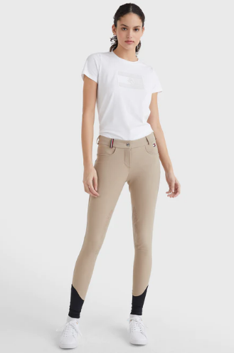 Bryczesy damskie KNEEGRIP CLASSIC - Tommy Hilfiger Equestrian - beige