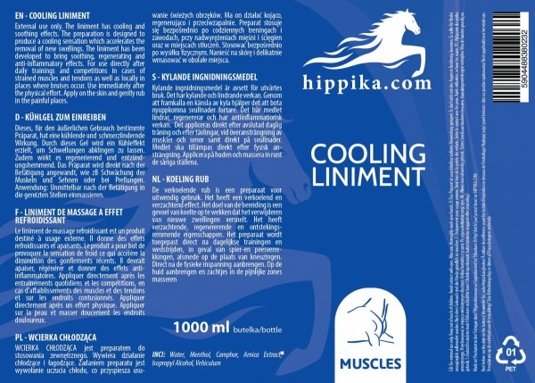  Wcierka chłodząca 1L - HIPPIKA.COM