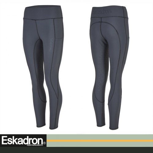 Legginsy jeździeckie damskie PRO - EQUESTRIAN FANATICS AW21 - Eskadron - navy