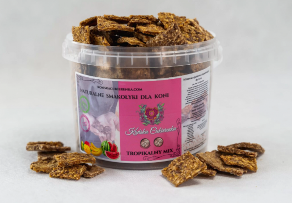 Naturalne ciasteczka 2L - Końska Cukierenka - tropikalny mix