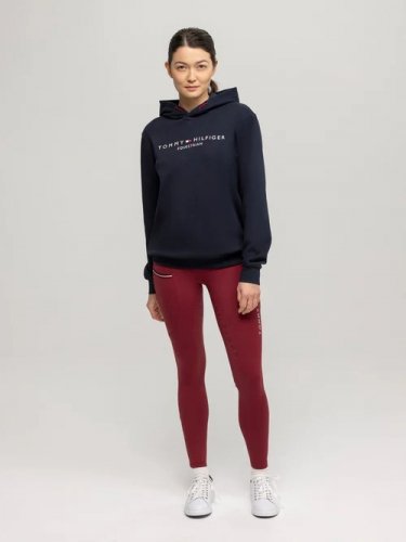 Legginsy damskie zimowe ELMIRA WINTER - Tommy Hilfiger Equestrian - rouge