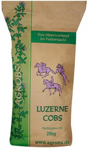 Luzernecobs - 100% lucerny w formie trawokulek 20 kg - AGROBS