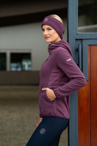 Bluza damska ZIP-HOOD Heritage 23/24 - Eskadron - cassis