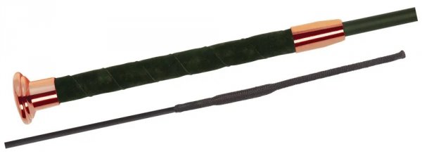 Bat ujeżdżeniowy Ultrasoft Grip Silk Touch - FLECK - czarny/różowe złoto 