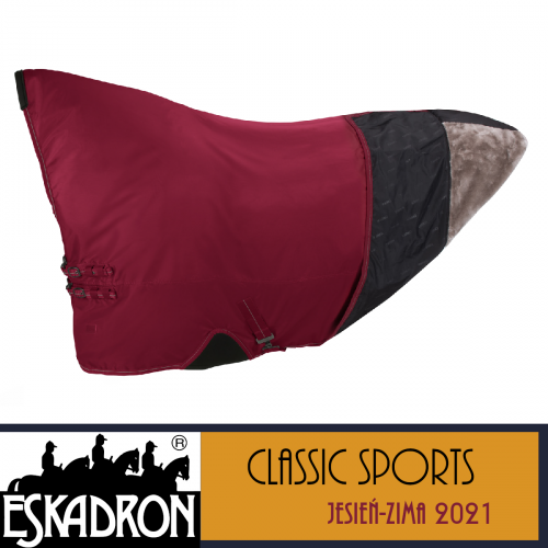 Derka padokowa podszyta misiem 0g 1680D BETA FAUXFUR - Classic Sports A/W 21 - Eskadron - rustic red