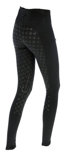 Legginsy jeździeckie młodzieżowe EQUONA - Covalliero - black
