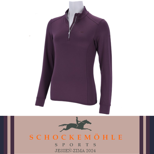 Bluzka techniczna SPAyla Style AW24 - Schockemohle - deep mauve