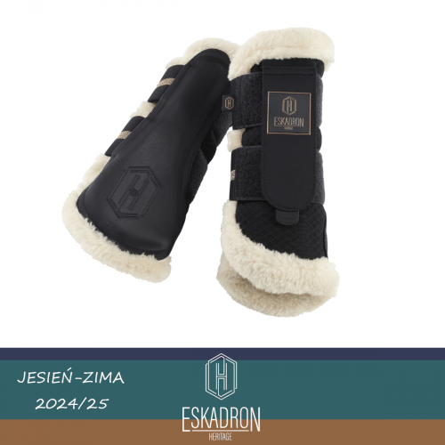 Ochraniacze MESH FAUXFUR Heritage AW 24/25 - Eskadron - black
