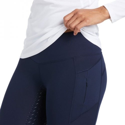 Legginsy damskie EOS z pełnym lejem silikonowym - ARIAT - navy