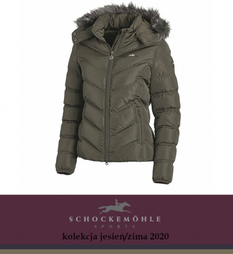 Kurtka damska FAME AW20 - Schockemohle - dusty olive