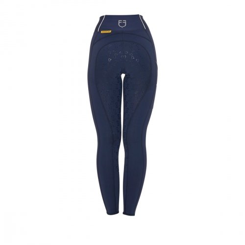 Legginsy Technical Strass Slim Fit - granatowe - EQUESTRO