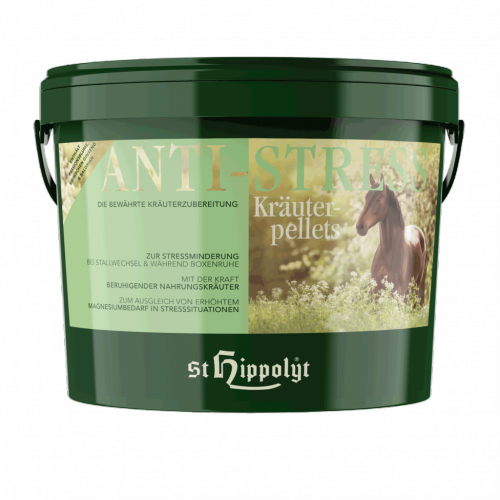 Suplement na wyciszenie dla koni nerwowych -Anti-Stress-Kräuterpellets - St Hippolyt - 3kg 