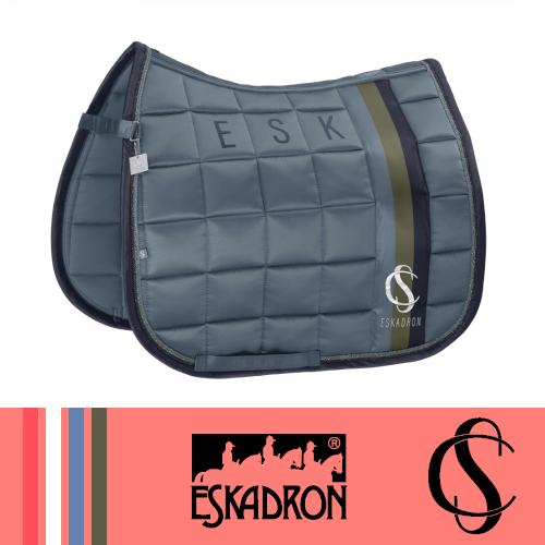 Potnik BIG SQUARE MATTGLOSS SHETTY Classic Sports S/S 25 - Eskadron - steel blue
