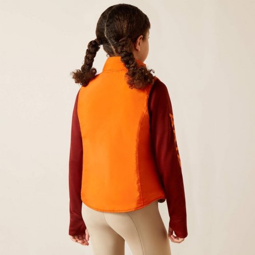 Kamizelka dwustronna młodzieżowa Bella Reversible Insulated Gilet - Ariat - dala horse/arctic