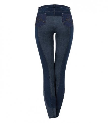 Bryczesy młodzieżowe CARA ELT - Waldhausen - jeans night blue