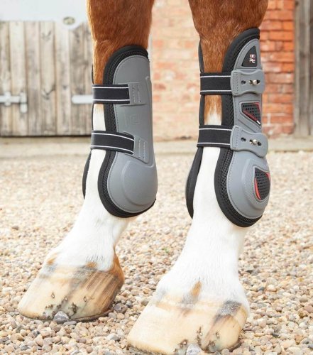 Ochraniacze Kevlar Airtechnology przody - PREMIER EQUINE - grey