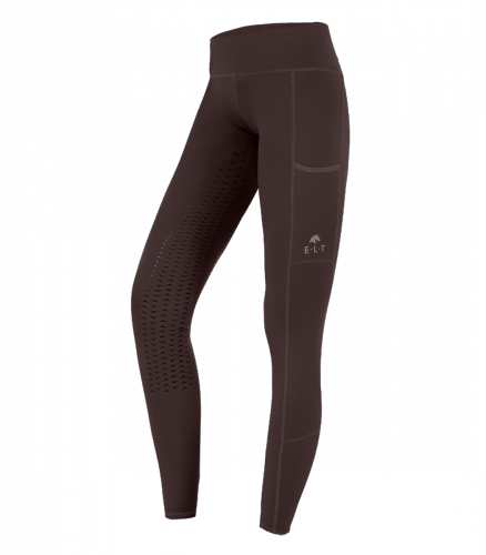 Legginsy jeździeckie damskie zimowe Ella ELT - Waldhausen - maroon