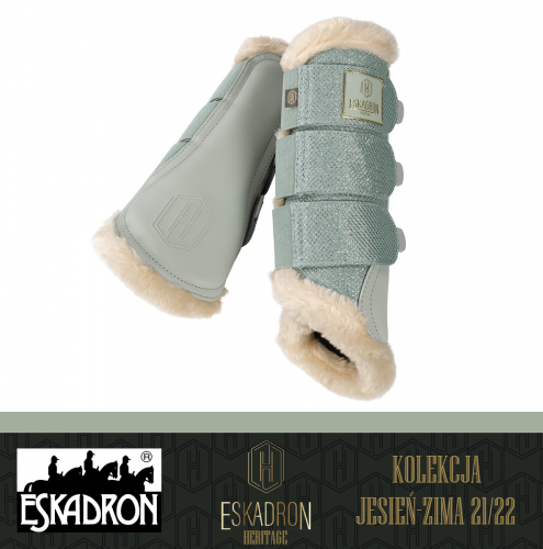Ochraniacze kontaktowe GLITTER MESH - Heritage AW 2021/22 - Eskadron - sea salt
