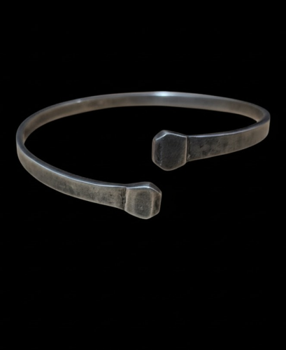 Bransoletka - Hufnal- srebro matowione-  Wróbel