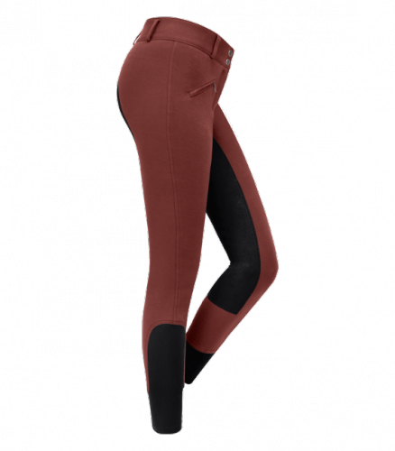 Bryczesy młodzieżowe Fun Sport High Waist - ELT - mahogany/black
