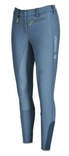 Bryczesy młodzieżowe Pikeur LUCINDA Girl GRIP Softshell z silikonowym lejem - light blue