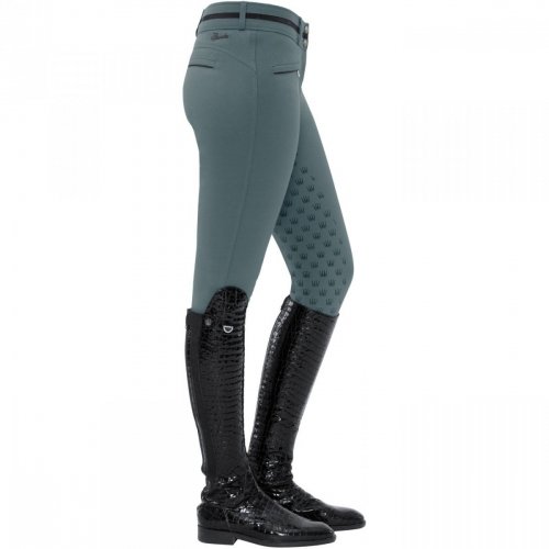 Bryczesy damskie Sarina Full Grip - Spooks - dove blue