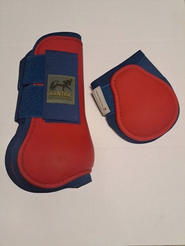 Ochraniacze skokowe ESPERIA komplet - Kantrie/Waldhausen - red/darkblue