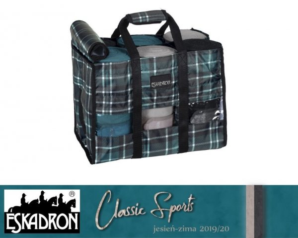 Torba na bandaże Eskadron CHECK - CLASSIC SPORTS - jesień-zima 2019/2020 - caviar/white/tealblue 