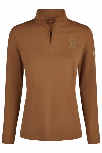 Bluzka techniczna HALF-ZIP SHIRT Heritage AW 24/25 - Eskadron - almond