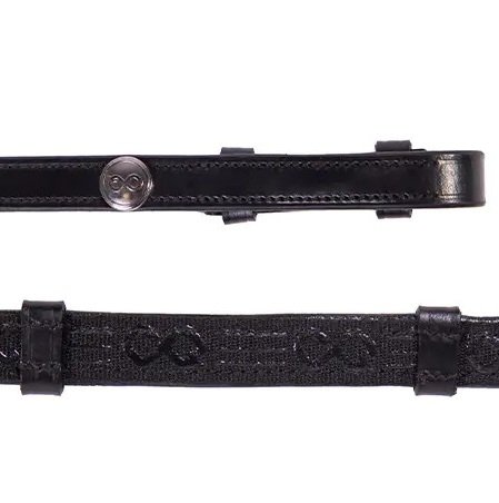 Wodze skórzane antypoślizgowe 12,5 cm FaySport - PRESTEQ
