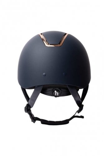 Kask Atmos Metallic II - navy- rosegold - Horze 